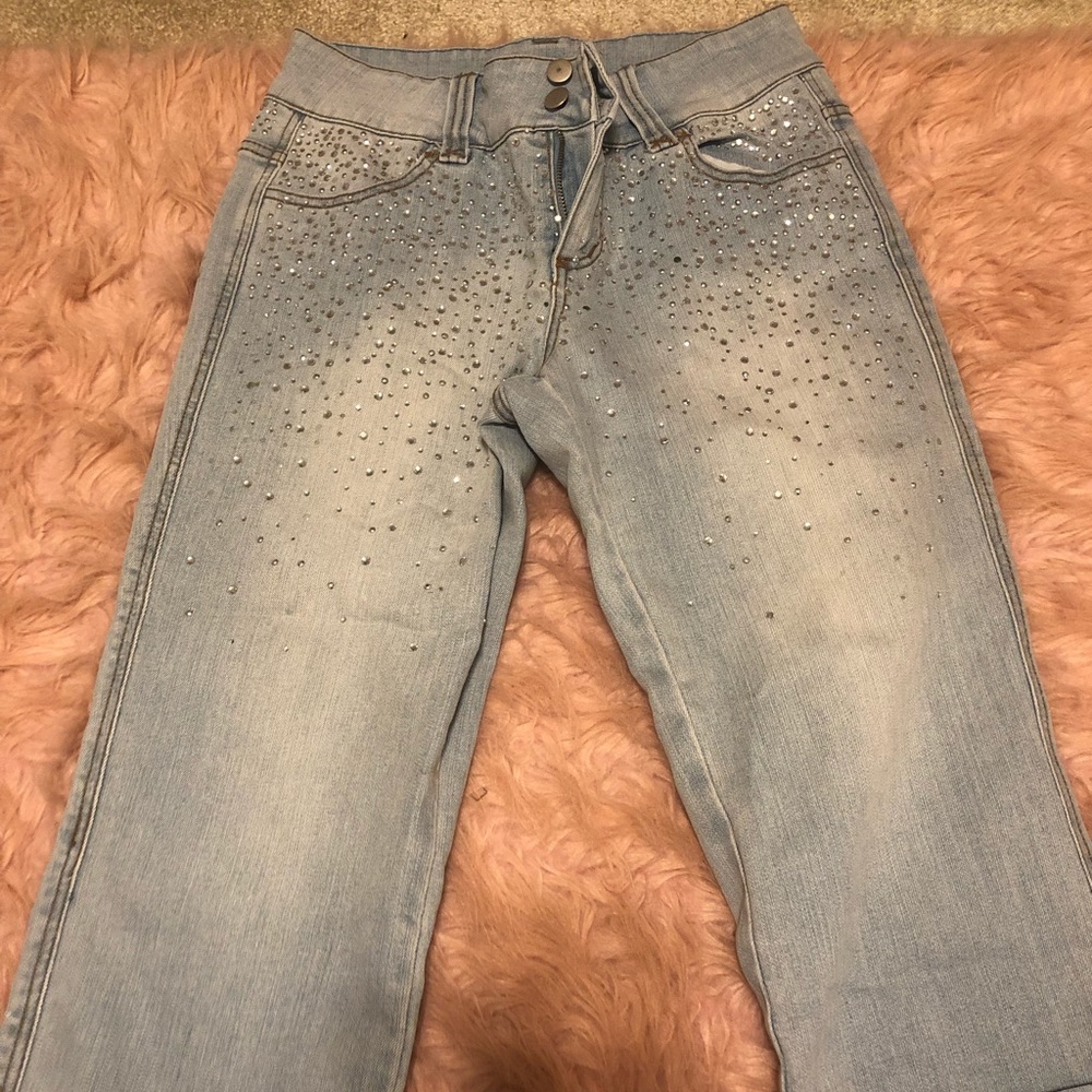 Rhinestone jeans
